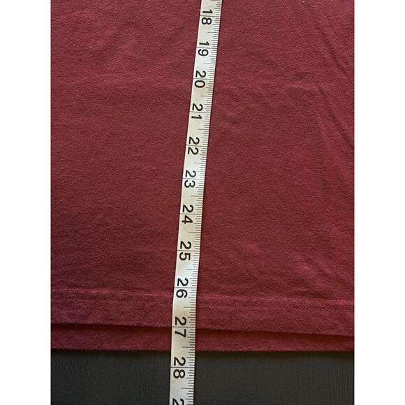 Abercrombie & Fitch New York Men’s Burgundy Henley Large Logo Size L Preppy - Picture 6 of 7